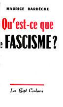 Qu'est-ce que le fascisme ?