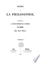 Misère de la philosophie