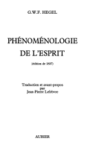 Phénoménologie de l'esprit