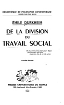 De la division du travail social