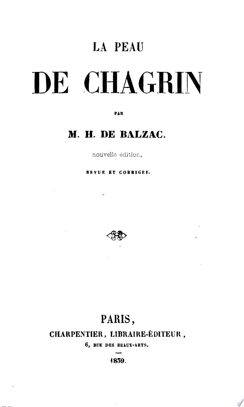 La Peau de chagrin