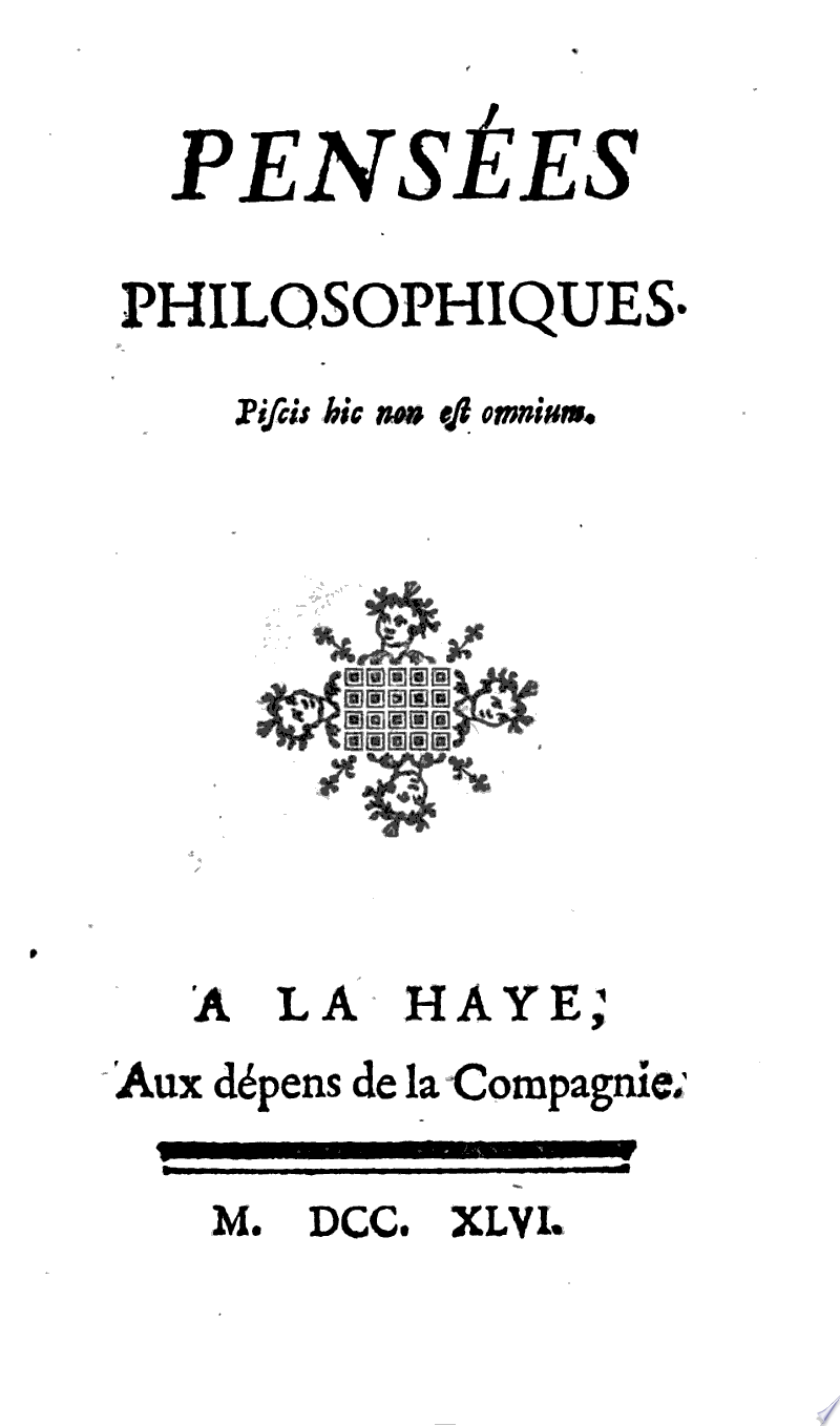 Pensées philosophiques